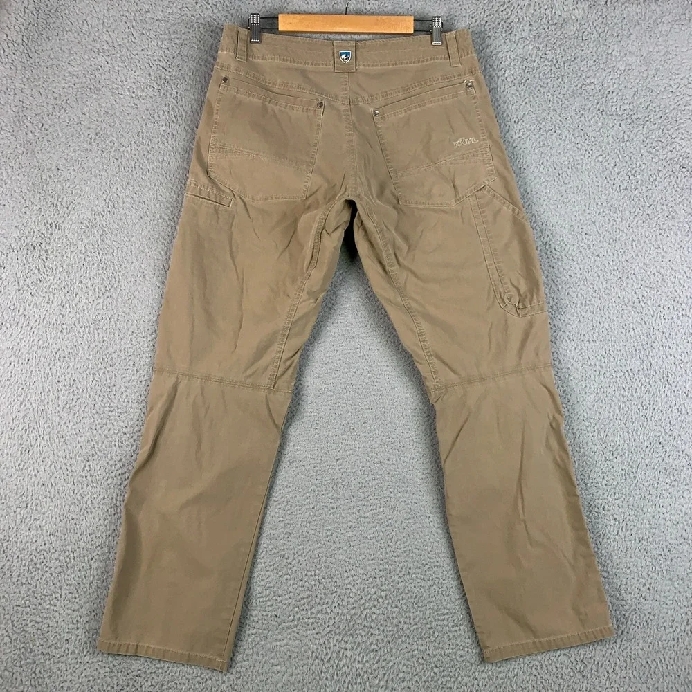 Kuhl Revolvr Pants Men's 34x32 Tan Hiking Outdoor Stretch Articulated Knee Work